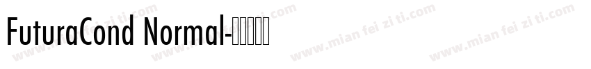 FuturaCond Normal字体转换